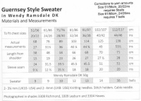 Knitting Patterns - Wendy 5787 - Ramsdale DK - Guernsey Style Sweater